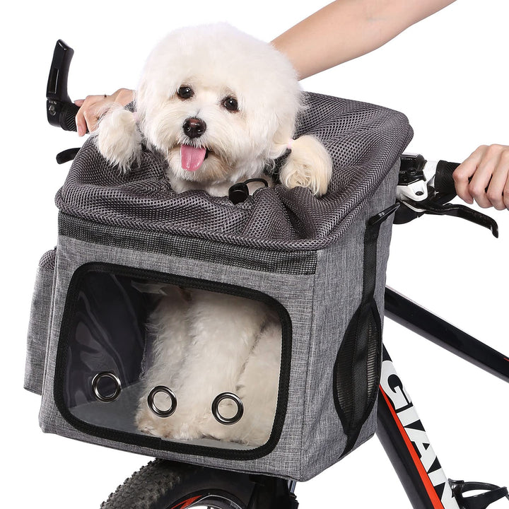 Ownpets Hund Fahrrad Korb Tasche Haustier Tragetasche, Hund Autositz mit Sicherheitsseil, Verstellba