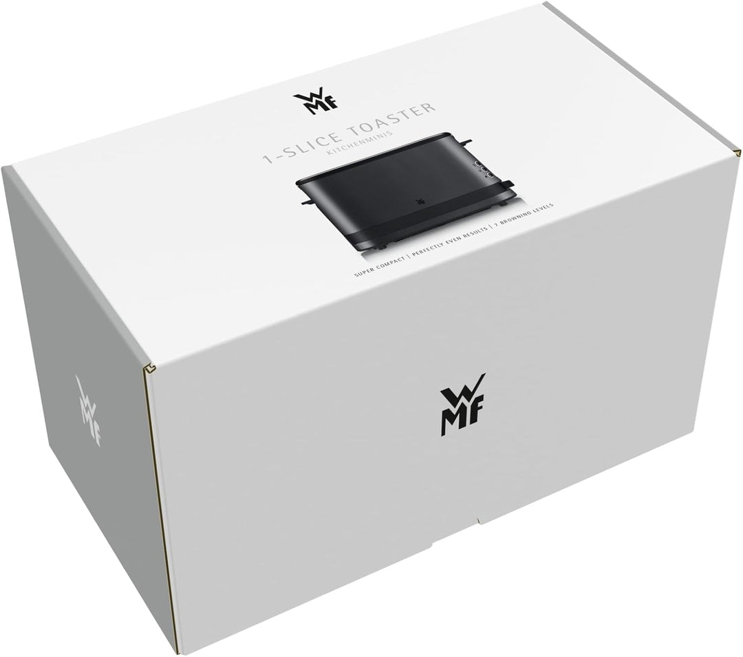 WMF Küchenminis 1-Scheiben Toaster mit Brötchenaufsatz, für 1 XXL-Scheibe, Auftau-Funktion, Langschl