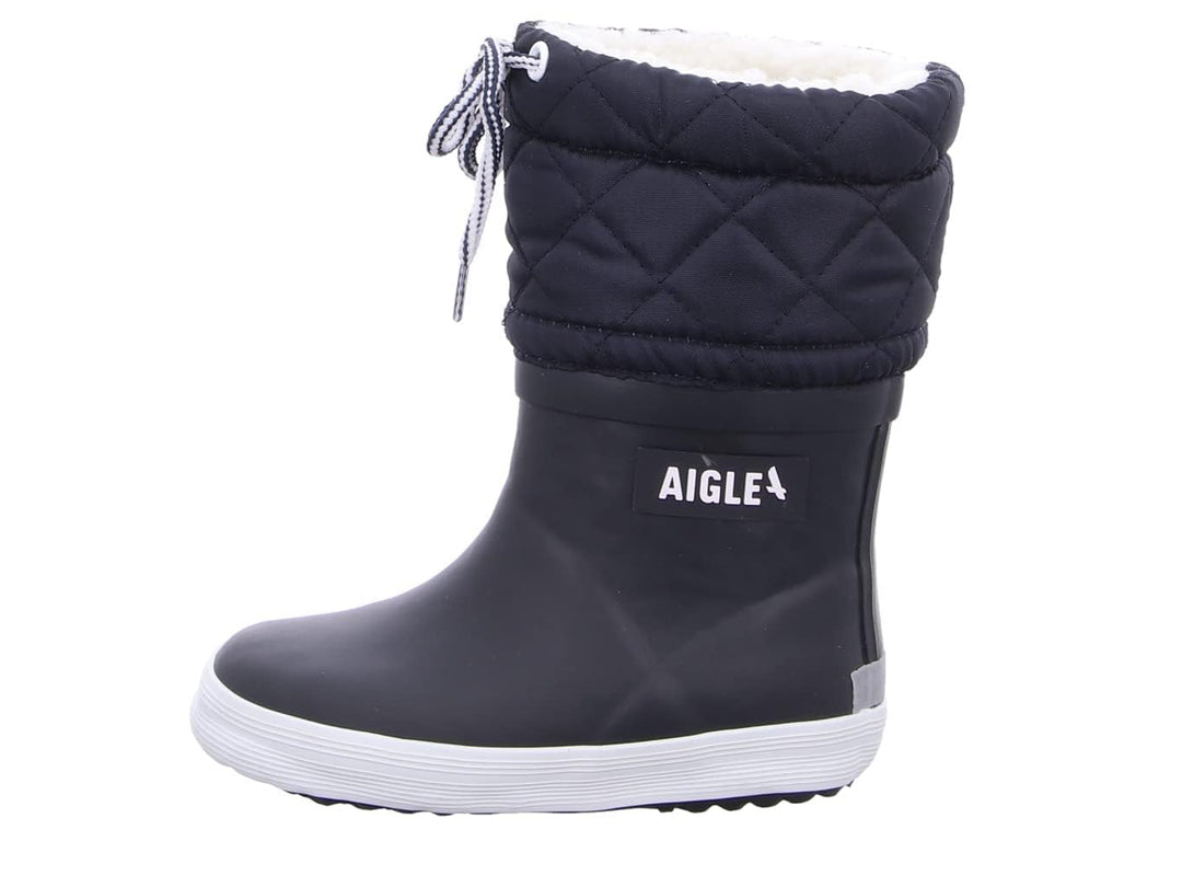 Aigle Unisex Kinder Giboulee 2 Gummistiefel 19 EU Marineblau Weiss, 19 EU Marineblau Weiss