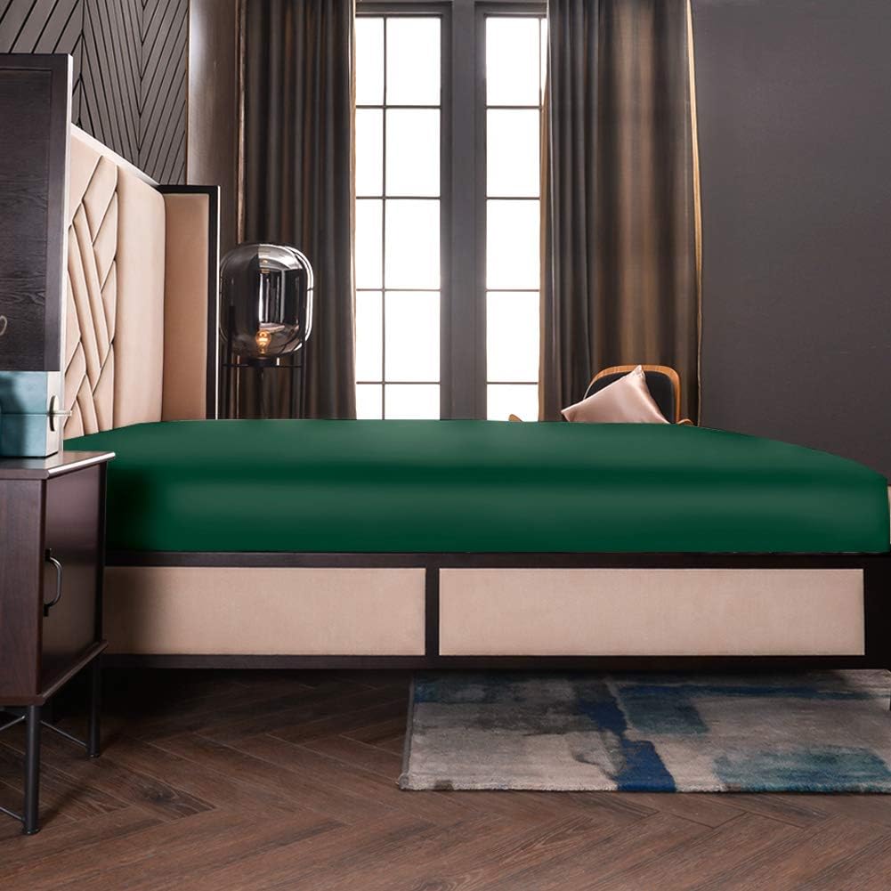 THXSILK Seide Spannbettlaken Spannbetttücher Seide Bettlaken 100% Maulbeerseide 19 Momme mit Rundumg