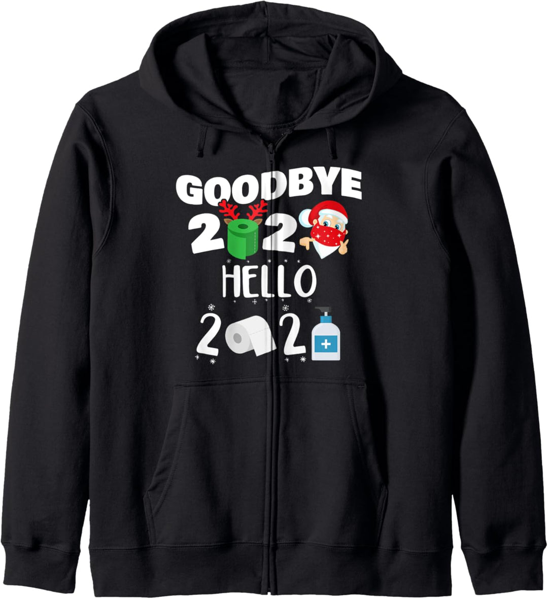 Frohes Neues Jahr 2021 Hallo Eva Auf Wiedersehen 2020 Humor Kapuzenjacke