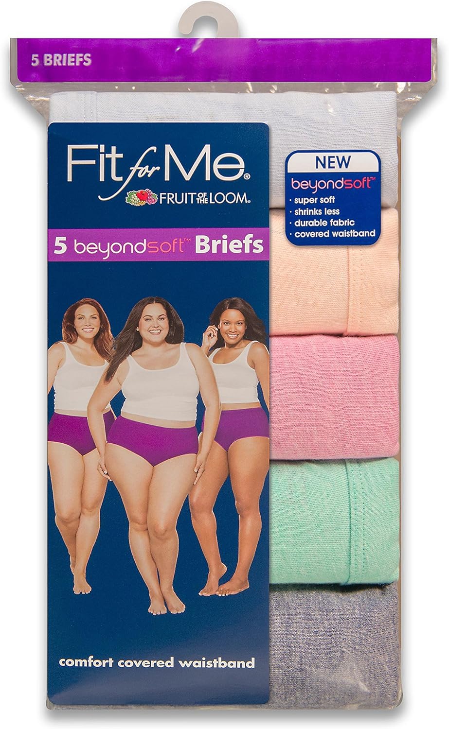 Fruit of the Loom Fit for Me 5 Pack beyondsoft Briefs-11