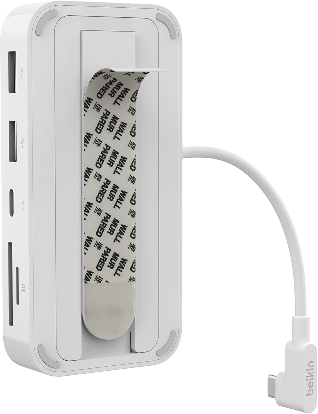 Belkin 6-in-1-USB-C-Hub, rückseitig montierbare Dockingstation für iMac 24″ mit SD-/microSD-Kartenle
