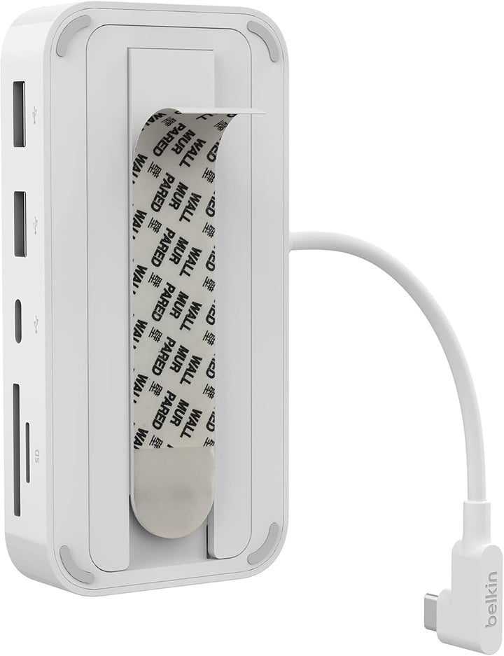 Belkin 6-in-1-USB-C-Hub, rückseitig montierbare Dockingstation für iMac 24″ mit SD-/microSD-Kartenle