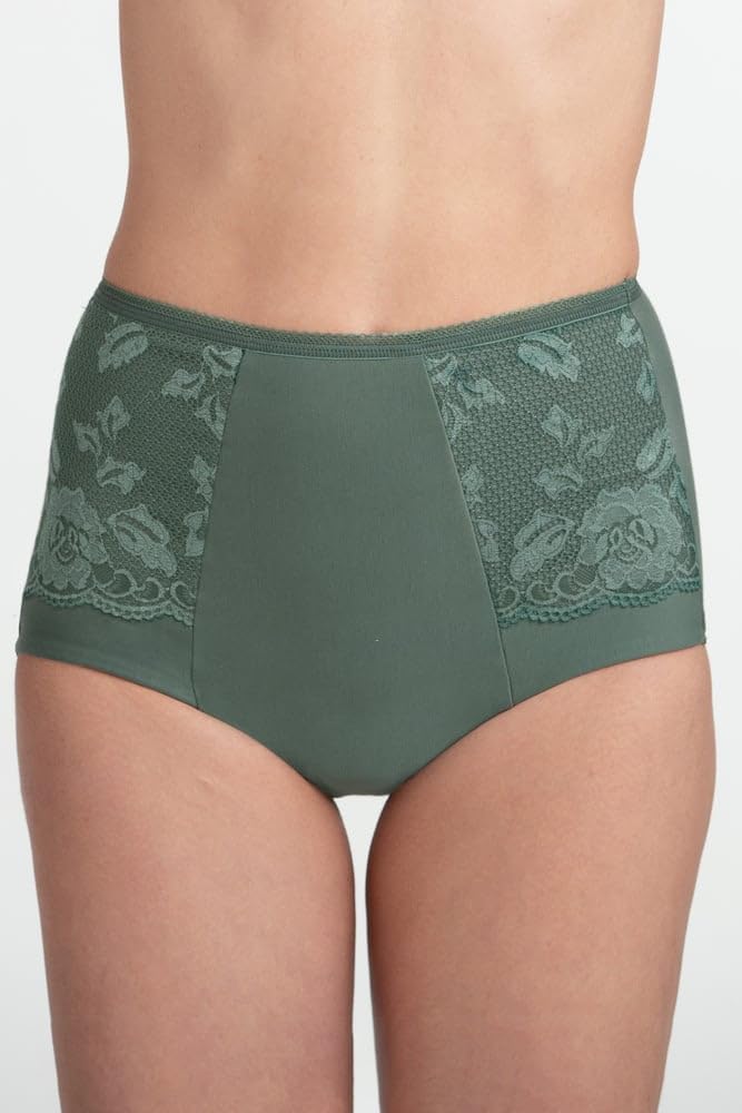 Miss Mary of Sweden Damen Lovely Lace Miederhose Nahtlos 38 Grün, 38 Grün