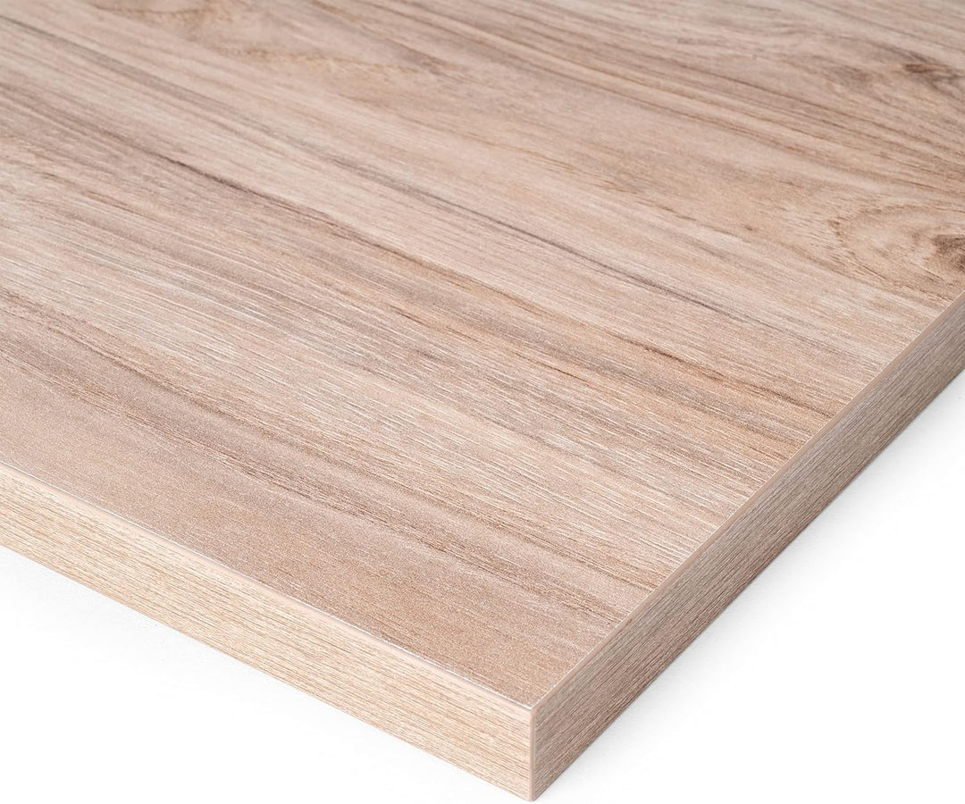 Emuca - Tischplatten für Küche, Esstisch oder Schreibtisch, Rechteckige Tischplatte 900x500mm, Eiche