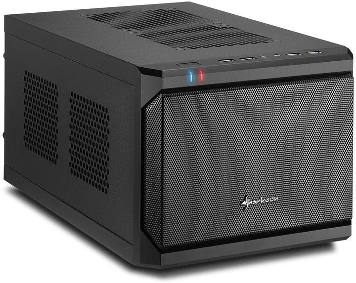 Sharkoon QB One PC-Gehäuse (Mini-ITX, 2X 2,5/3,5 interne, 2X USB 3.0/2.0),Schwarz