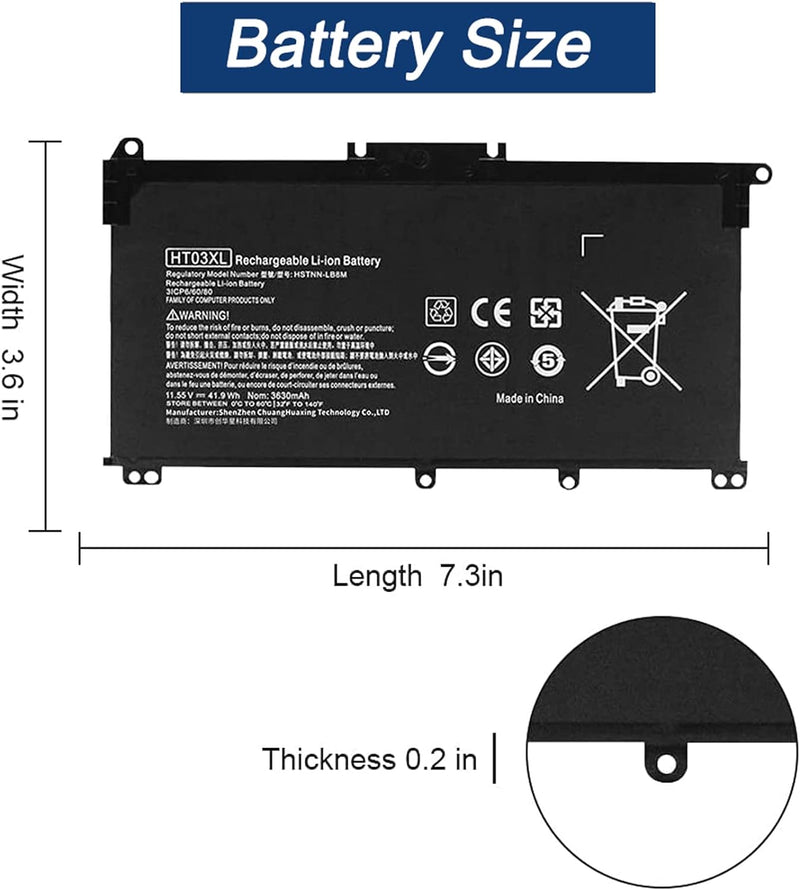 HT03XL L11119-855 Laptop Akku für HP Pavilion 14-CE 14-CF 14-CK 14-cm 15-DA 15-DB 15-CR 15-CW 17-by