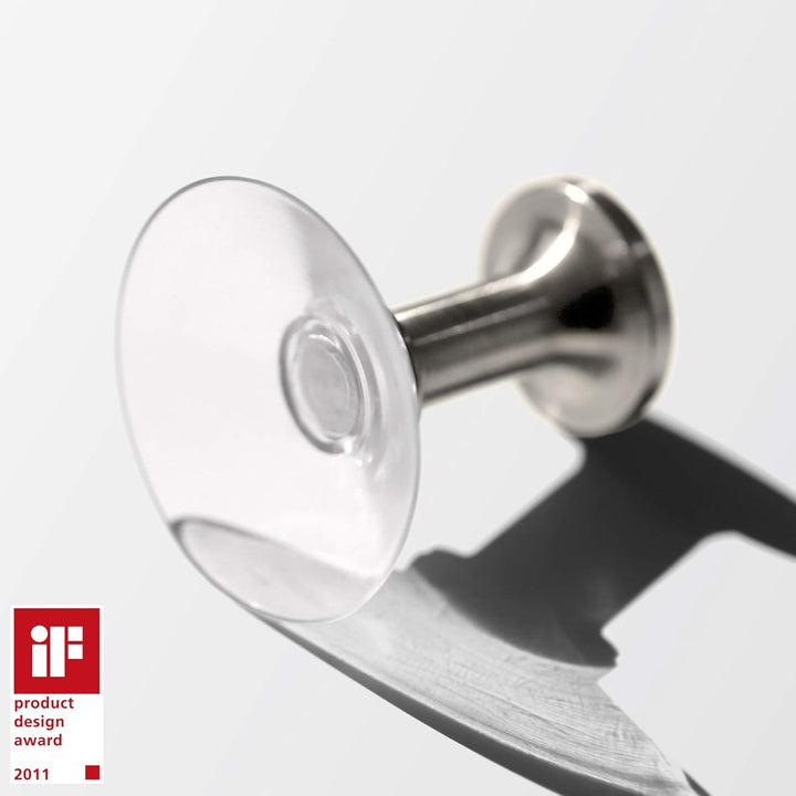 Wandhaken Edelstahl mit Haftsauger, ohne Bohren - PHOS Design