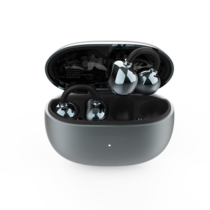 JUOVI Kopfhörer Kabellos Bluetooth,Bluetooth 6.0 Open Ear Kopfhörer mit ENC für klare Anrufe, 28 Stu