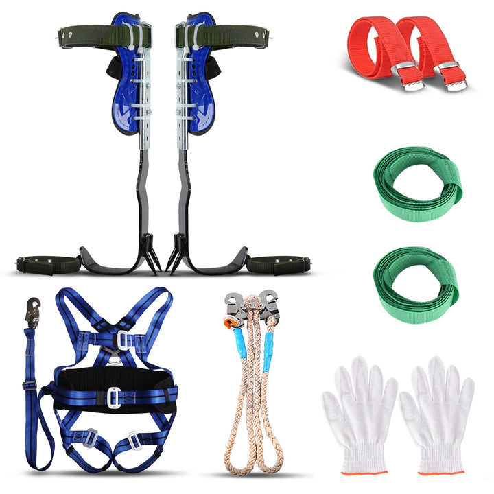 Kotsy Baumnägel-Set aus Edelstahl, zum Klettern von Bäumen, Sicherheitsgurt zum Klettern rot