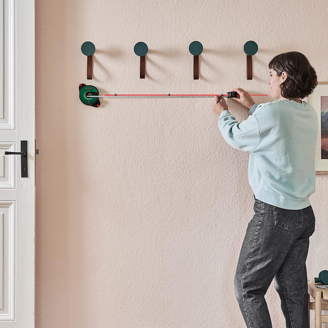Bosch 2-in-1 Linienlaser Atino mit integriertem Massband (horizontales oder vertikales Ausrichten da