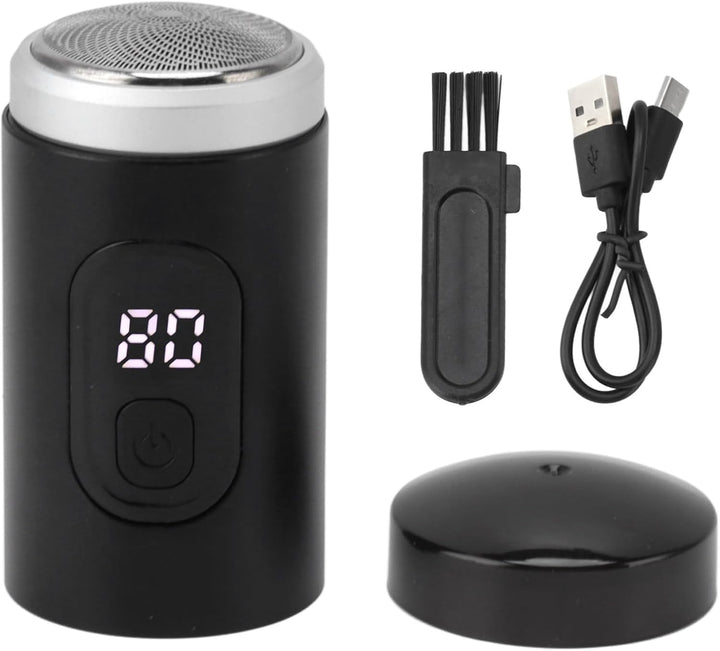 BAOFUYA Mini Shave Tragbarer Elektrorasierer, Kabelloser Wiederaufladbarer Rasierer, Elektrischer Tr