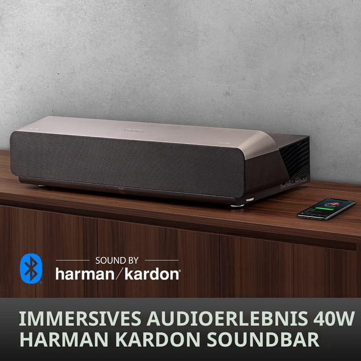 Viewsonic X1000-4K UHD Smart LED Soundbar Beamer (4K, 2.400 Lumen, Rec. 709, HDR, TR 0.25, 3x HDMI,