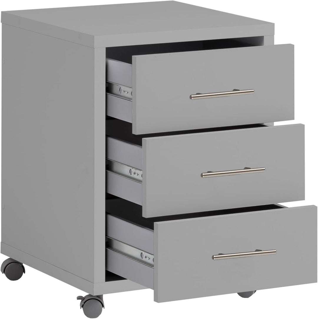Schildmeyer Onno Rollcontainer, 147254, Holzwerkstoff, grau, 58.8 x 44.1 x 42 cm