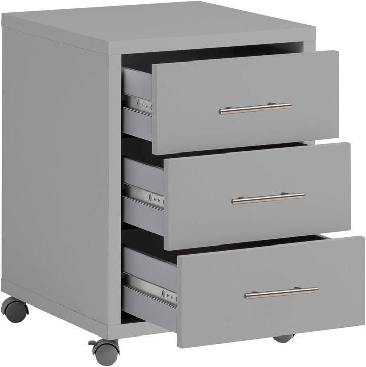 Schildmeyer Onno Rollcontainer, 147254, Holzwerkstoff, grau, 58.8 x 44.1 x 42 cm