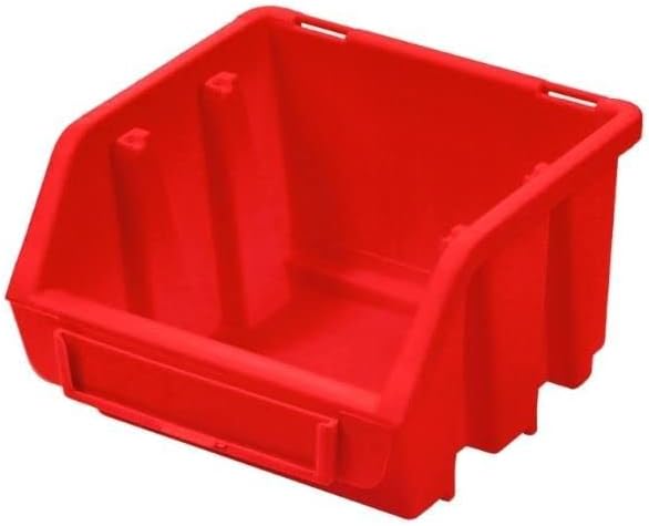 PROREGAL SuperSparSet 20x Sichtlagerbox 1 | HxBxT 7,5x11,6x11,2cm | Rot | Sichtlagerbehälter Sichtla