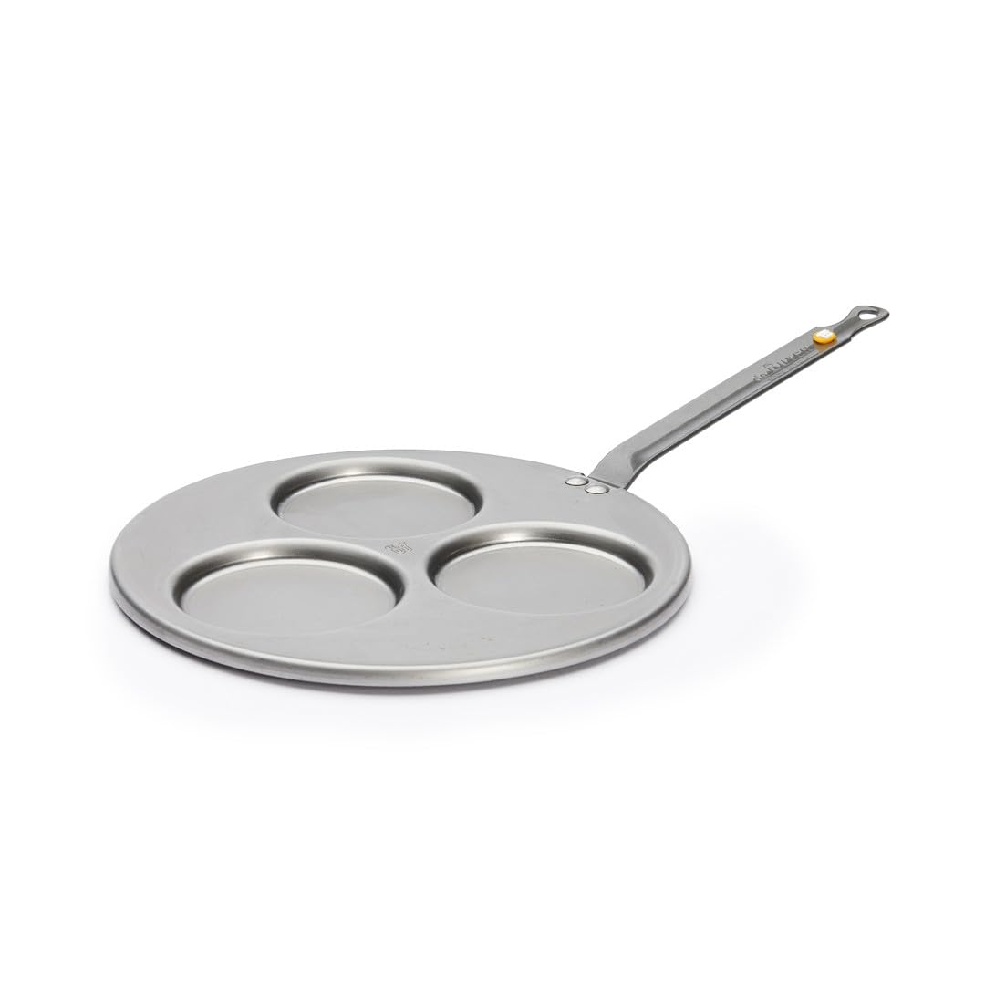 DE BUYER Blinis-Pfännchen, Edelstahl, Silber, 27 cm, 27 x 27 x 6 cm