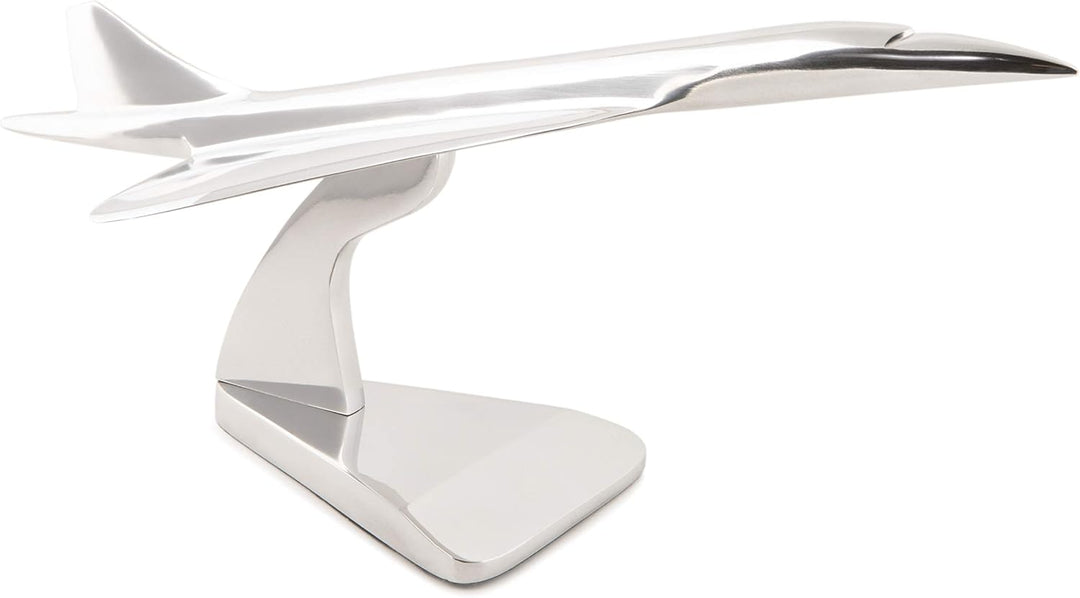 Authentic Models | Modellflugzeug Concorde AP112 | Silber | Schönes Dekoration Flugzeugmodell | 17,5