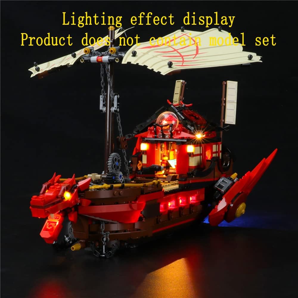 GEAMENT LED Licht-Set Kompatibel mit Lego Ninja-Flugsegler Spielset (Destiny's Bounty) - Beleuchtung
