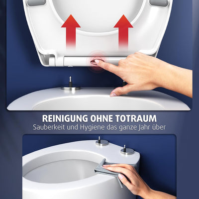 Rainsworth Nano Glaze Toilettendeckel Form O,Urea Formaldehyd Wc Sitz Mit Absenkautomatik,Ergonomisc