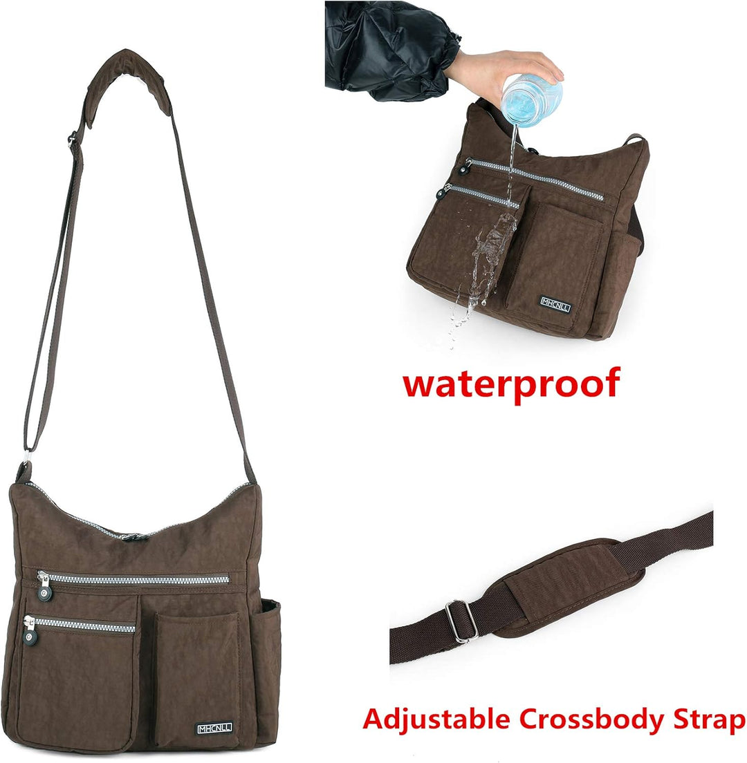 MHCNLL Crossbody-Tasche mit Anti-Diebstahl-RFID-Tasche – Damen-Geldbörse, leichte, wasserabweisende
