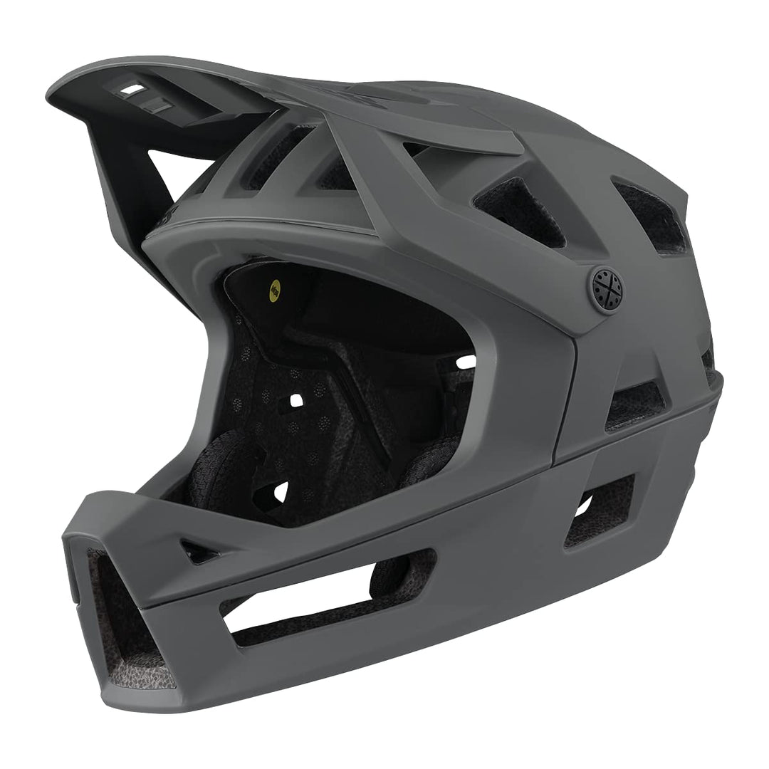 IXS Enduro MTB-Helm Trigger FF MIPS Olive Graphit L (58-62cm), Graphit L (58-62cm)