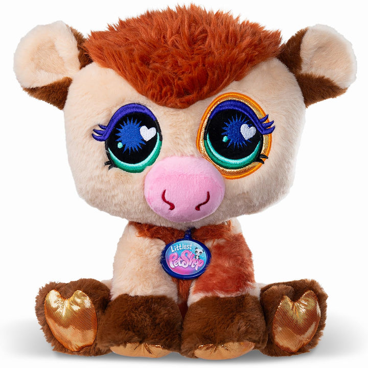 Littlest Pet Shop - Plüschkuh 25 cm - Littlest Pet Shop LPS Deluxe Kuh – Niedliche Plüschtiere mit g