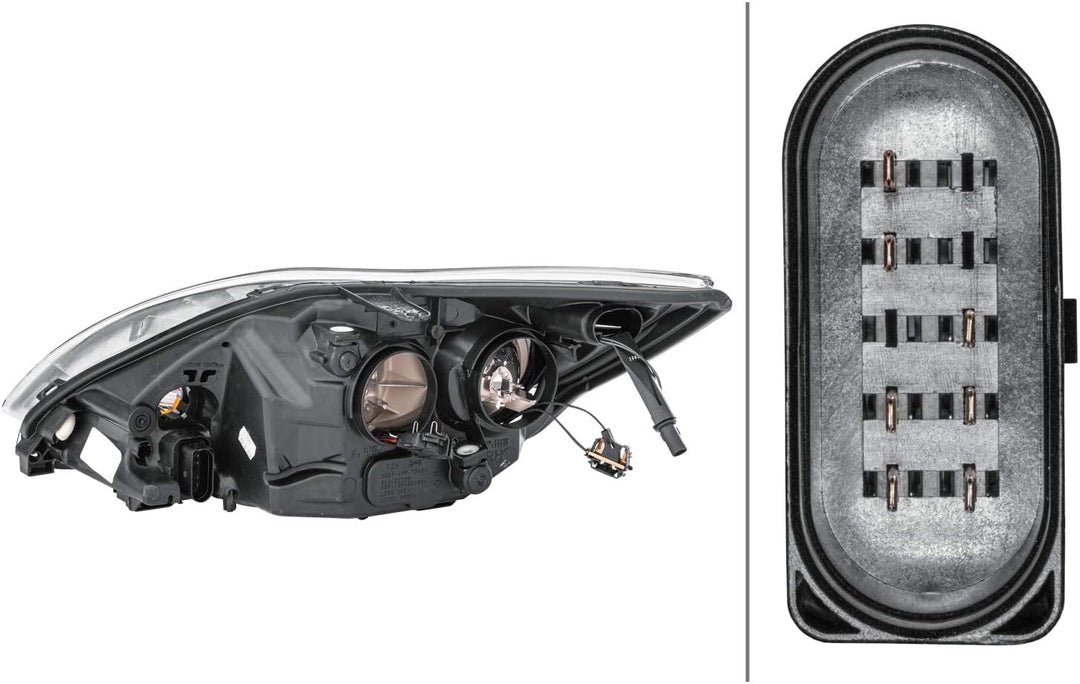 HELLA 1EE 354 257-041 Halogen-Hauptscheinwerfer - rechts - für u.a. Ford Focus II (DA_, HCP, DP) - T