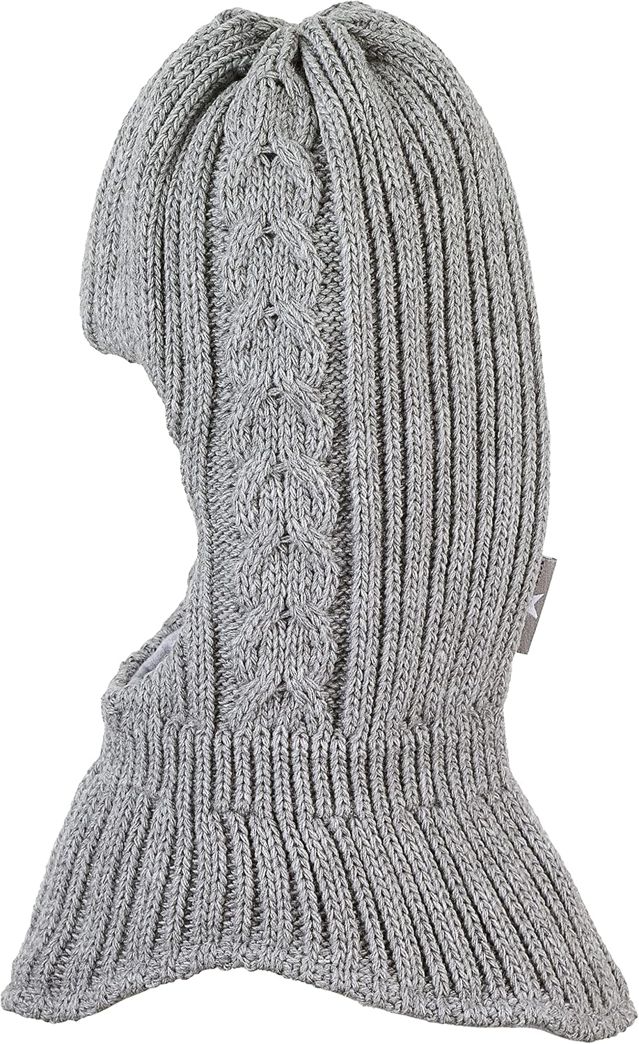 Sterntaler Unisex Kinder Kleinkinder Schalmütze Strick Zopfmuster Mütze 47 silber melange, 47 silber