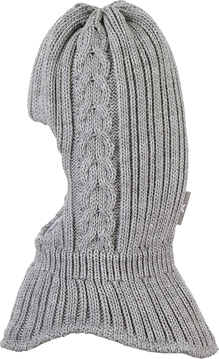 Sterntaler Unisex Kinder Kleinkinder Schalmütze Strick Zopfmuster Mütze 47 silber melange, 47 silber