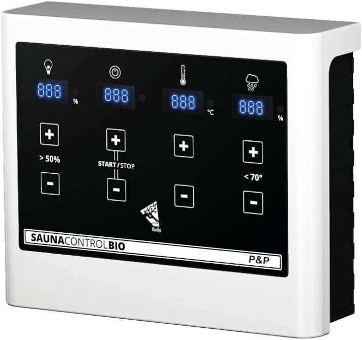Karibu Steuergerät Easy Bio Plug &amp; Play schwarz, B x T x H: 32,5 x 24 x 13 cm, für Saunaöfen, Steuer