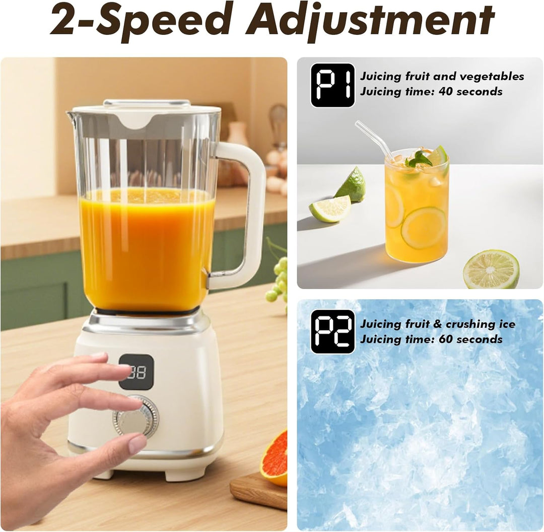 Smoothie Maker, 600 ml Tragbarer Mini Mixer Smoothie Maker to go mit 10 Rostfreien Klingen& Digitala