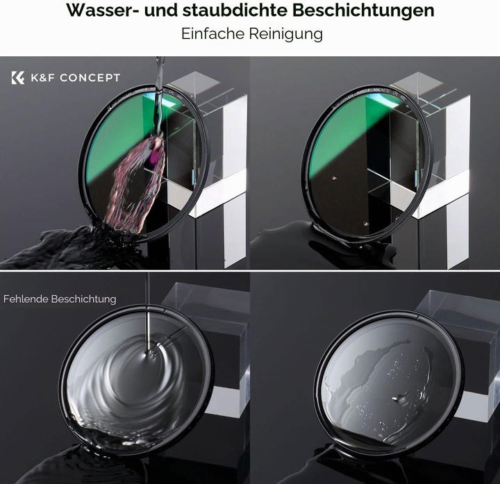 K&amp;F Concept Nano X-Serie Magnetischer Polfilter 77mm mit Magnetischer Adapterring-Zirkularer Polaris