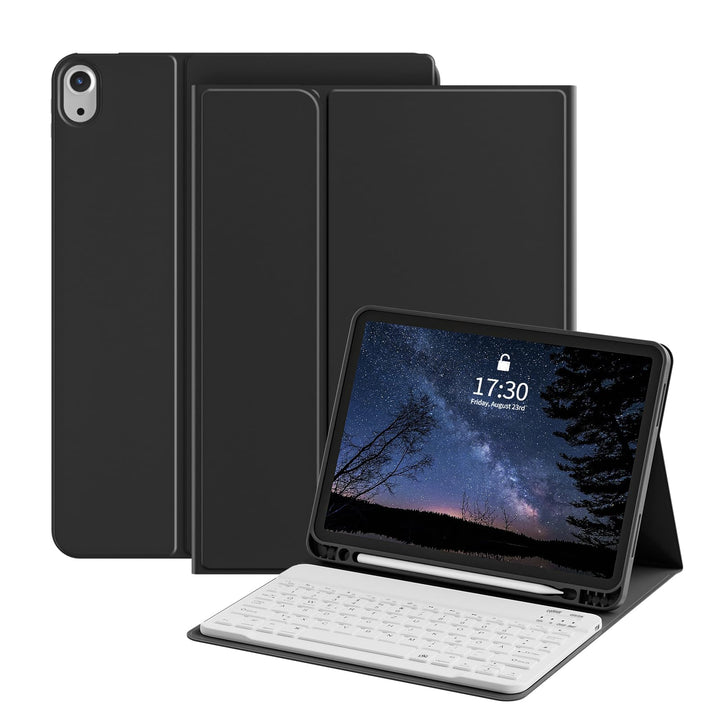 Hülle mit Tastatur für iPad 11 Generation (A16) 11 Zoll 2025/10 Generation 10.9 Zoll 2022, Mit Magne