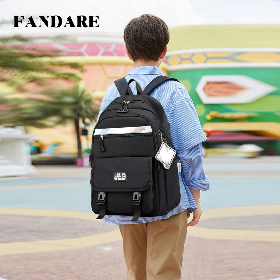 FANDARE Kinderrucksack Schulranzen Schultaschen Jungen Mädchen Schulrucksack Kinder Schultasche für