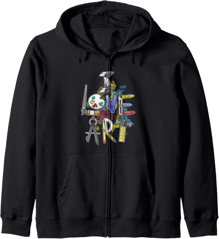 I Love Art - Ich Liebe Kunst Kapuzenjacke