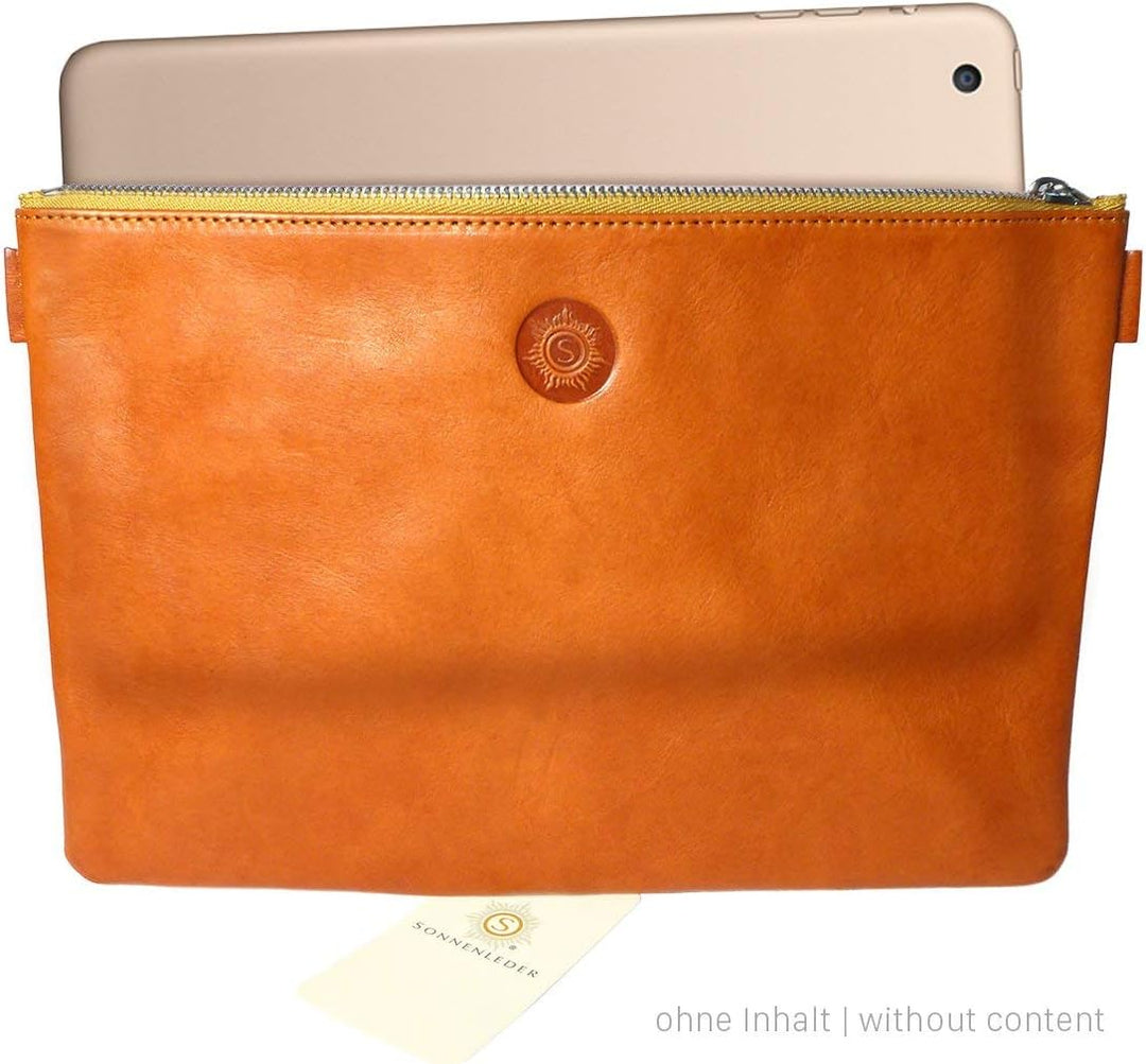 SONNENLEDER - hochwertige Banktasche "WEILL" Farbe: Natur *Echtes Leder*, Natur
