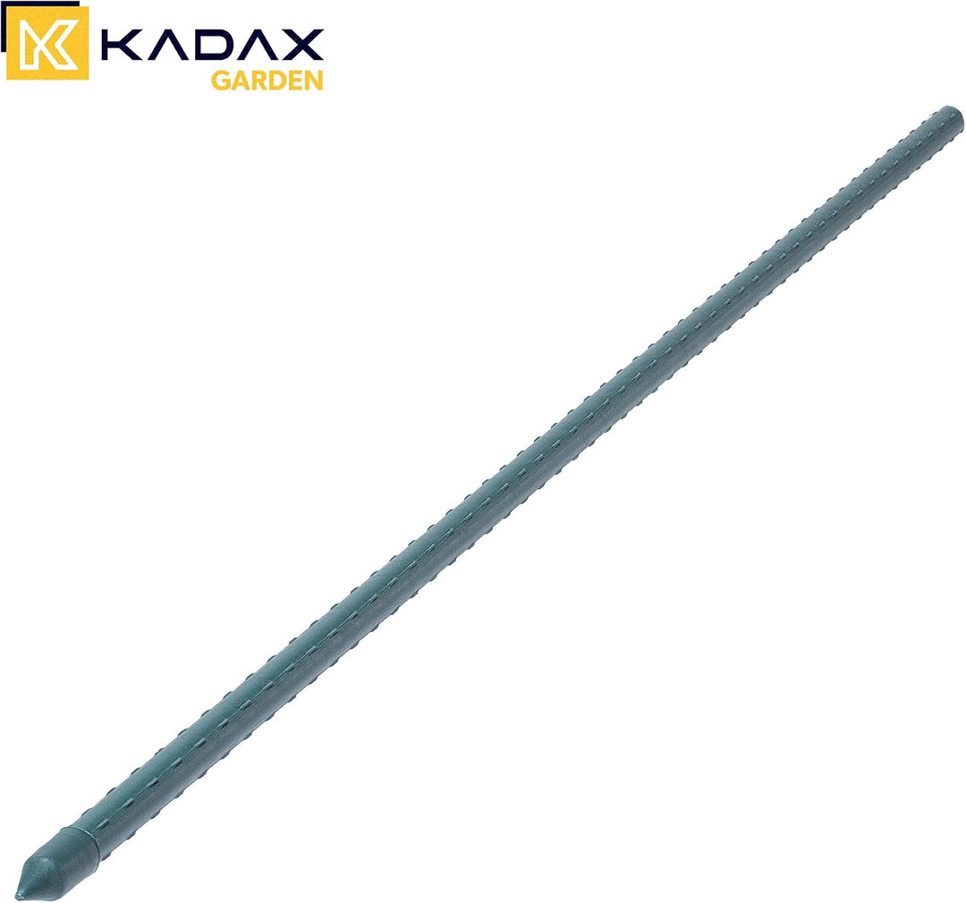 KADAX Pflanzstäbe 90 cm x 16 mm, 15er Set – Beschichteter Stahl Rankstab, Pflanzenstütze &amp; Tomatenst