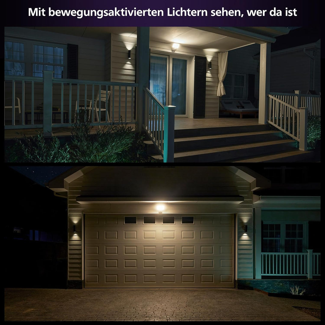 Philips Hue Secure Flood Light w/C EU, 16 Mio. Farben + Weisstöne mit Kamera 16 Mio. Farben + Weisst