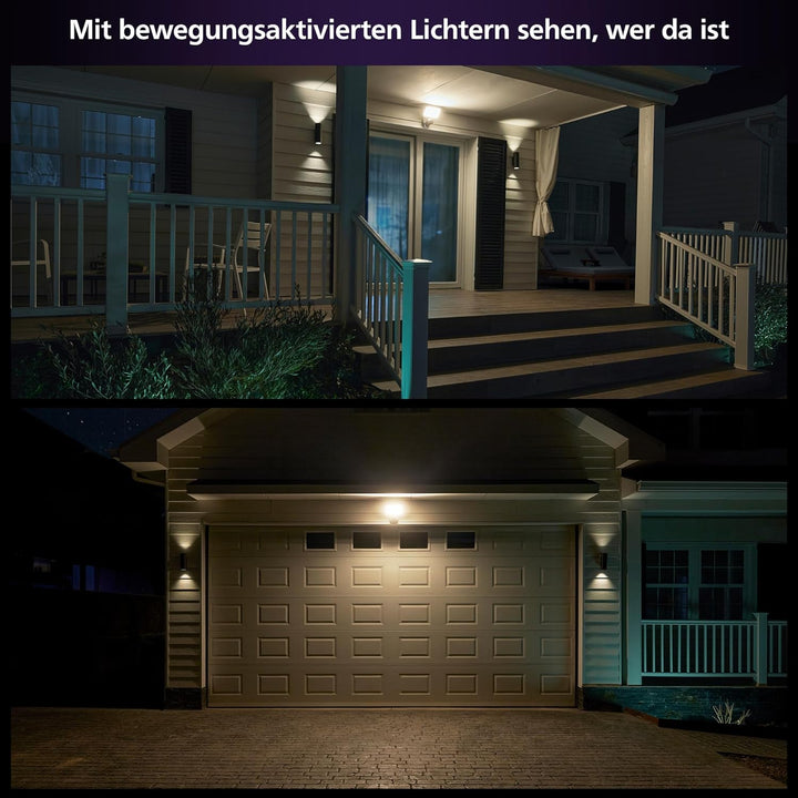 Philips Hue Secure Flood Light w/C EU, 16 Mio. Farben + Weisstöne mit Kamera 16 Mio. Farben + Weisst