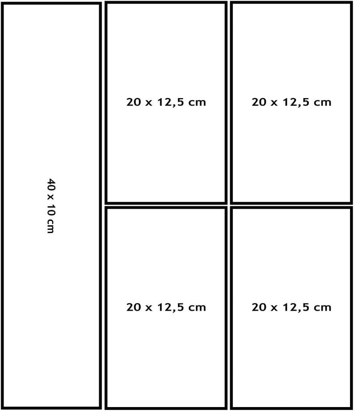 6x Ordnungsboxen - 6 cm hoch - GRAU - 25x10x6cm - 1 Liter - Ordnungskorb - Schubladenorganizer Schub