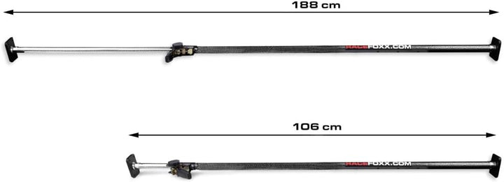 RACEFOXX Spannstange Stange Ladungssicherung für Transporter Pick Up Anhänger Kleiderstange
