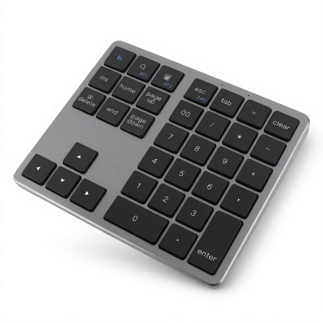 Annadue Bluetooth Nummernblock, Ultradünner, Ergonomischer, Tragbarer, Kabelloser Nummernblock, 35 T