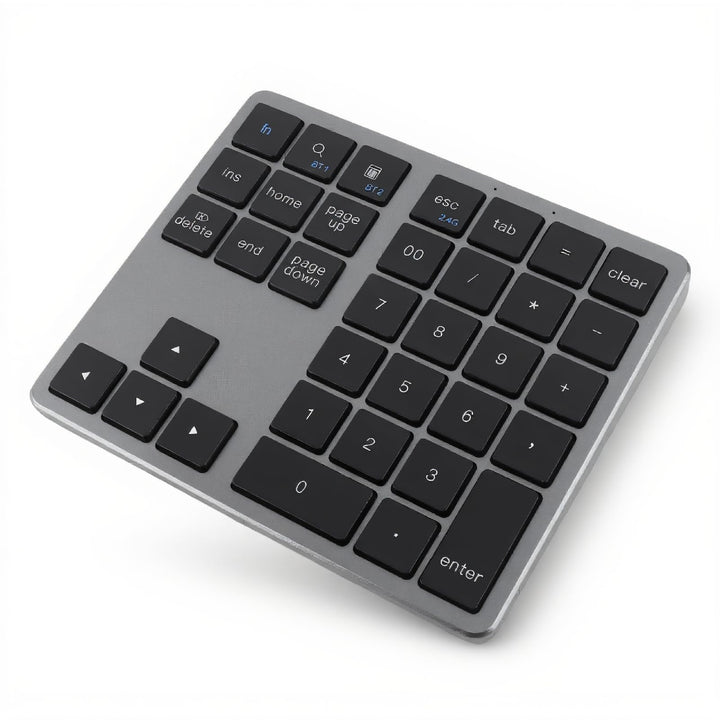 Annadue Bluetooth Nummernblock, Ultradünner, Ergonomischer, Tragbarer, Kabelloser Nummernblock, 35 T