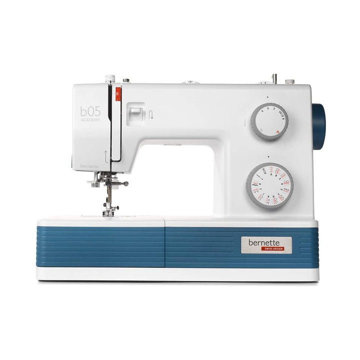 Bernette 05 Academy Nähmaschine Weiss, Blau, Weiss, Blau