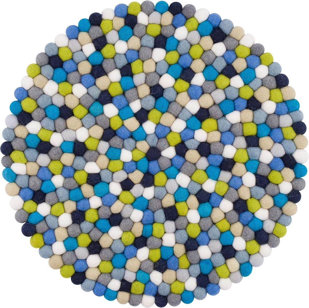 myfelt Filzkugel Sitzauflage/Stuhlauflage - Fritz - 36 cm, bunt