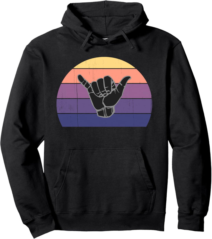 Retro Shaka Hand Surf Zeichen - Coole Vintage Surfer / Pullover Hoodie