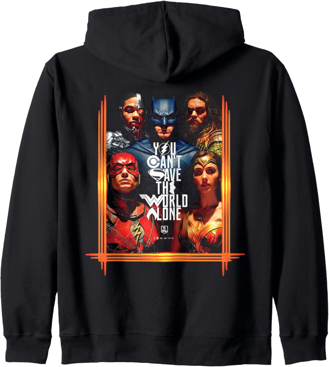 DC Justice League-Poster Rette die Welt Kapuzenjacke