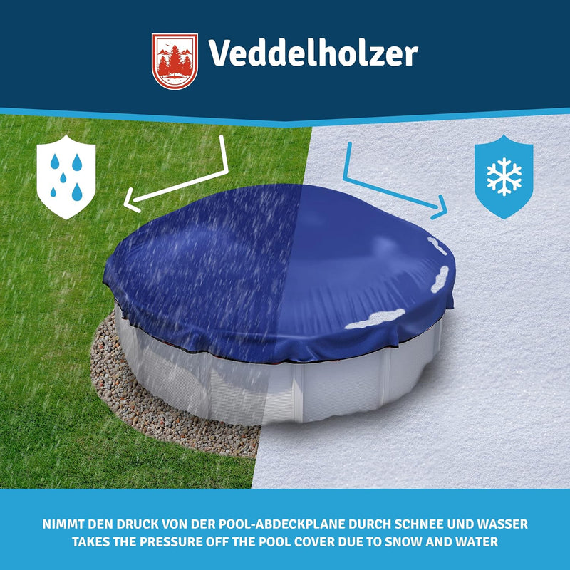 Veddelholzer 3Mal XXL 120 x 120 cm Luftkissen Poolkissen Winter zur Poolabdeckung Perfektes Pool Zub